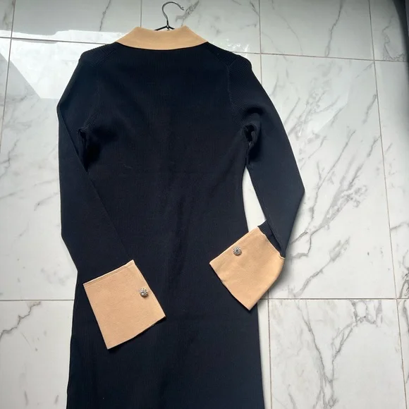 J Crew - Ribbed polo sweater-dress with jewel buttons - Picture 9 of 10